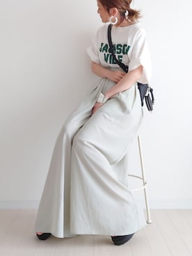 「アイテム（ピアス（両耳用））」を使った、𝕪𝕦𝕚さん（レディース・155cm・40代）の春コーディネート