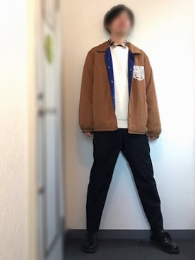 「Design Tshirts Store graniph（デザイン　ティーシャツ　ストア　グラニフ）のアイテム（ジャケット/アウター）」を使った、ましろ@放射線技師さん（メンズ・175cm）の冬コーディネート