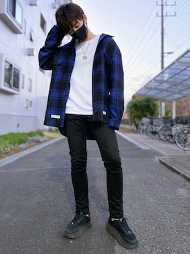 「N°21（ヌメロ ヴェントゥーノ）のアイテム（パンツ）」を使った、ましろ@放射線技師さん（メンズ・175cm）の冬コーディネート