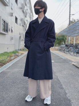 「リドム」｜「アイテム（その他アウター）」を使った、ましろ@放射線技師さん（メンズ・175cm）の冬コーディネート