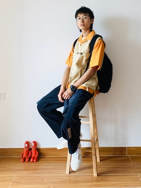 「日系极简」｜「アイテム（腕時計）」を使った、GuaGuaさん（メンズ・183cm）の夏コーディネート