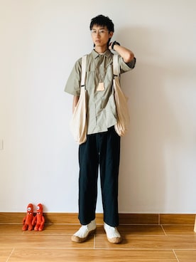 「工装」｜GuaGuaさん（メンズ・182cm）の夏コーディネート