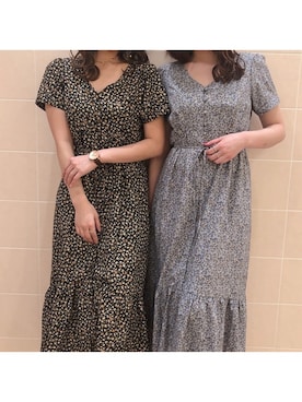 「ヴィンテージワンピース」｜mayaさん（レディース・160cm）の春コーディネート
