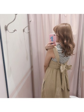 「Heather（ヘザー）のアイテム（ワンピース/ドレス）」を使った、mayaさん（レディース・160cm）の春コーディネート