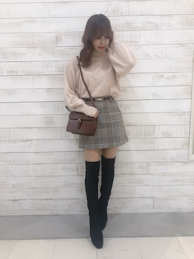 「消えそうな色コーデ」｜mayaさん（レディース・160cm）の秋コーディネート