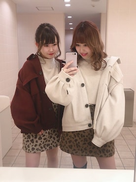 「Heather（ヘザー）のアイテム（その他アウター）」を使った、mayaさん（レディース・160cm）の冬コーディネート