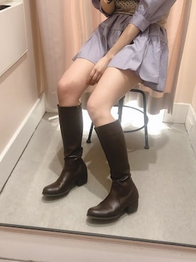 「Heather（ヘザー）のティアードチュニックブラウス　885432（シャツ/ブラウス）」を使った、mayaさん（レディース・160cm）の春コーディネート