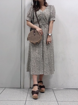 「Heather（ヘザー）のアイテム（ワンピース/ドレス）」を使った、mayaさん（レディース・160cm）の春コーディネート