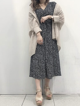 「Heather（ヘザー）のアイテム（ワンピース）」を使った、mayaさん（レディース・160cm）の夏コーディネート