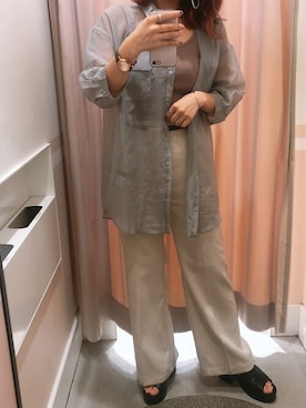 「シンフルコーデ」｜「アイテム（キャミソール）」を使った、mayaさん（レディース・160cm）の夏コーディネート