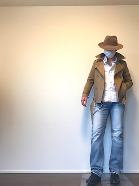 「RUDE GALLERY（ルードギャラリー）のアイテム（財布/小物）」を使った、つてのろたさん（メンズ・167cm）の春コーディネート