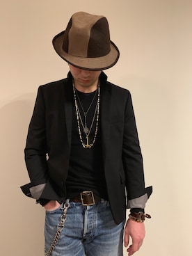 「M.Cohen（エムコーエン）のアイテム」を使った、つてのろたさん（メンズ・167cm）の冬コーディネート