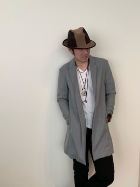 「M.Cohen（エムコーエン）のアイテム」を使った、つてのろたさん（メンズ・167cm）の春コーディネート