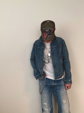 「RUDE GALLERY（ルードギャラリー）のアイテム（財布/小物）」を使った、つてのろたさん（メンズ・167cm）の秋コーディネート