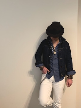 「RUDE GALLERY（ルードギャラリー）のアイテム（財布/小物）」を使った、つてのろたさん（メンズ・167cm）の春コーディネート