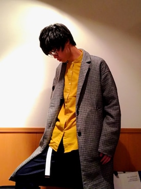 「417 EDIFICE」｜「アイテム（その他アウター）」を使った、やまーさんさん（メンズ・177cm）の秋コーディネート