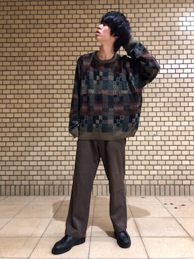 「MELLOW（メロー）のアイテム」を使った、やまーさんさん（メンズ・177cm）の冬コーディネート