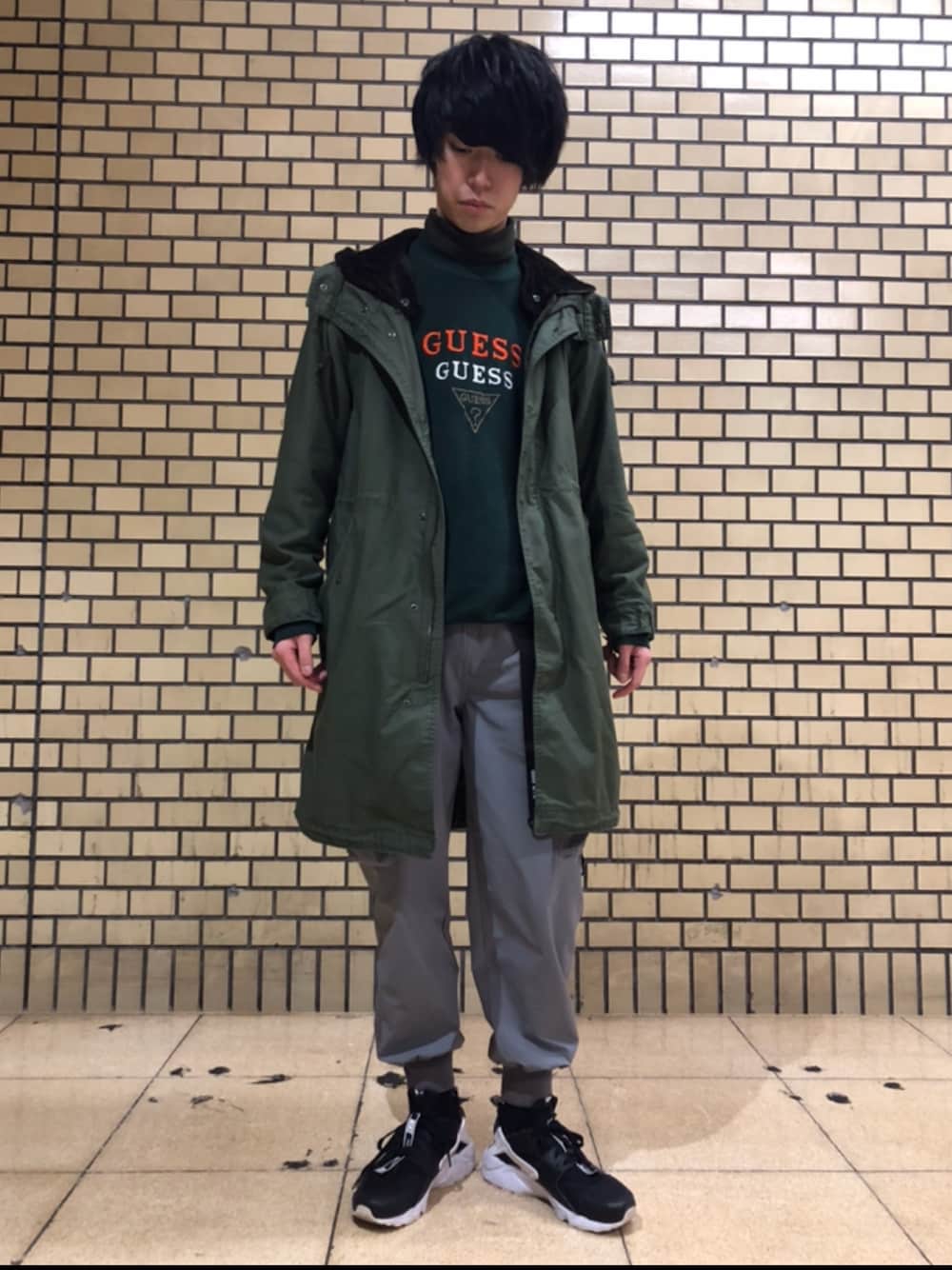 guess ストライプロンパース　9M ヴィンテージ　古着 guess ストライプロンパース 9M ヴィンテージ 古着（Guess（ゲス