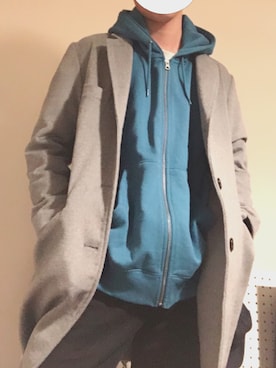 「HVC（エイチブイシー）のアイテム（ジャケット/アウター）」を使った、shionさん（メンズ・181cm）の冬コーディネート