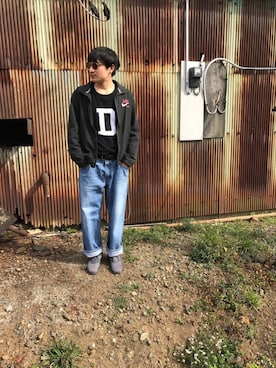 「NIKE SPORTSWEAR（ナイキスポーツウェアー）のアイテム（ジャケット/アウター）」を使った、D.sukeさん（メンズ・164cm）の春コーディネート