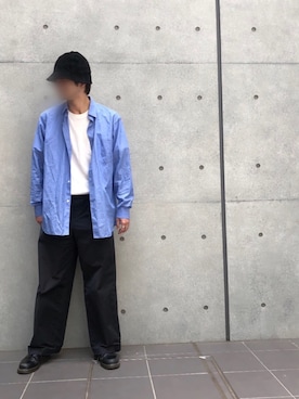 「Hender Scheme（エンダースキーマ）のアイテム（帽子）」を使った、やぎちゃんさん（メンズ・171cm）の夏コーディネート