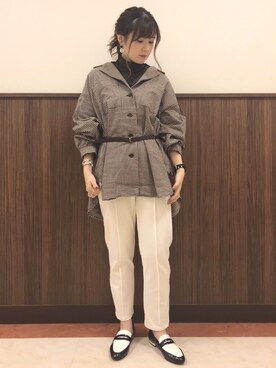 「Right-on（ライトオン）のアイテム（アンサンブル）」を使った、aiさん（レディース・162cm）の秋コーディネート