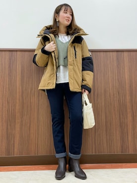 「CAMP7」｜「アイテム（ブーツ）」を使った、aiさん（レディース・162cm）の冬コーディネート