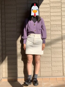 紫 白 の人気ファッションコーディネート 季節 9月 11月 Wear