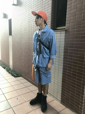 「ESSAY（エッセイ）のアイテム（財布/小物）」を使った、masayanさん（メンズ・165cm）の夏コーディネート