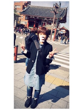 「soi-e（ソワ）のアイテム」を使った、Eveさん（レディース・160cm）の冬コーディネート