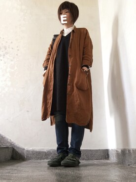 「JELLY（ジェリー）のアイテム」を使った、Eveさん（レディース・160cm）の冬コーディネート