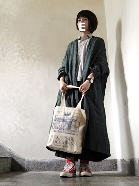 「soi-e（ソワ）のアイテム」を使った、Eveさん（レディース・160cm）の秋コーディネート