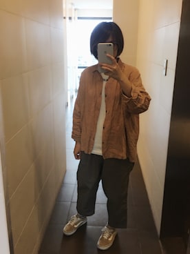 「KBF（ケイビーエフ）のスモールロゴTEE（Tシャツ/カットソー）」を使った、Eveさん（レディース・160cm）の夏コーディネート