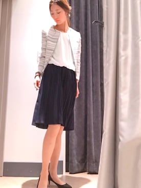 「YECCA VECCA（イェッカヴェッカ）のアイテム（パンプス）」を使った、Ｍ ＡＹＡさん（レディース・174cm）の冬コーディネート