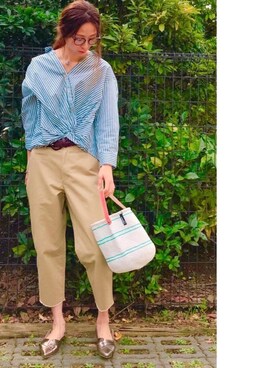 「YECCA VECCA（イェッカヴェッカ）のアイテム（パンプス）」を使った、Ｍ ＡＹＡさん（レディース・174cm）の春コーディネート