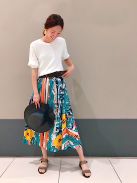 「LE VERNIS（ル・ベルニ）のアイテム（帽子）」を使った、Ｍ ＡＹＡさん（レディース・174cm）の春コーディネート