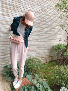 「YECCA VECCA（イェッカヴェッカ）のアイテム（ブルゾン）」を使った、Ｍ ＡＹＡさん（レディース・174cm）の春コーディネート