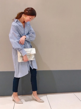 「YECCA VECCA（イェッカヴェッカ）のアイテム（パンプス）」を使った、Ｍ ＡＹＡさん（レディース・174cm）の春コーディネート