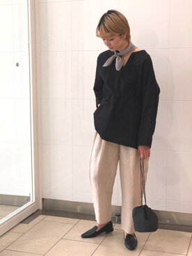 「URBAN RESEARCH（アーバンリサーチ）のオペラシューズ（パンプス）」を使った、キノモトさん（レディース・167cm）の春コーディネート