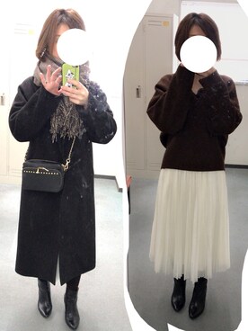けーさん（レディース・159cm）の冬コーディネート