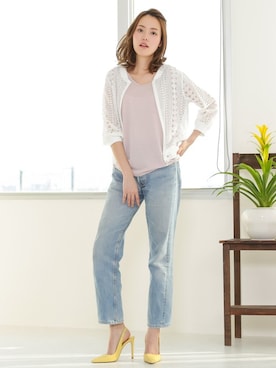 「アイテム（MA-1）」を使った、SocialGIRLさん（レディース・167cm）の春コーディネート