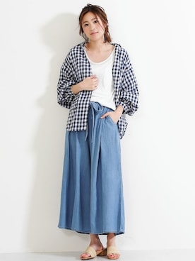 SocialGIRLさん（レディース・167cm）の夏コーディネート