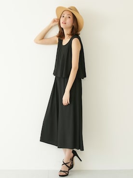 「おしゃれさんと繋がりたい」｜「アイテム（つなぎ/オールインワン）」を使った、SocialGIRLさん（レディース・167cm）の夏コーディネート