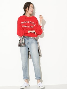 SocialGIRLさん（レディース・167cm）の夏コーディネート