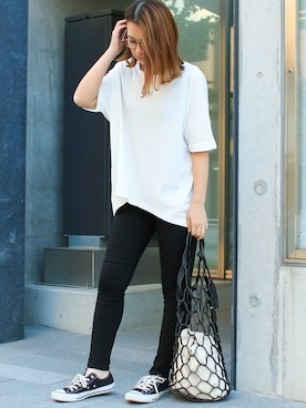 「ワッフル」｜SocialGIRLさん（レディース・160cm）の春コーディネート