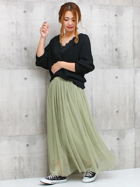 SocialGIRLさん（レディース・160cm）の秋コーディネート