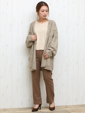 「ガウン」｜SocialGIRLさん（レディース・160cm）の冬コーディネート