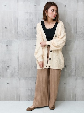 「プリーツ」｜SocialGIRLさん（レディース・160cm）の冬コーディネート