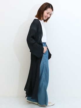 「ガウン」｜SocialGIRLさん（レディース・164cm）の夏コーディネート