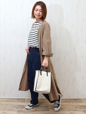 「ノーカラー」｜「アイテム（その他アウター）」を使った、SocialGIRLさん（レディース・160cm）の夏コーディネート